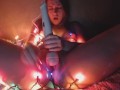 Emma Ambrosia fucks herself with a candy cane -