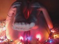 Emma Ambrosia fucks herself with a candy cane -
