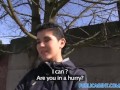 PublicAgent Hot teen babe fucks big cock in public place