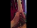 Mistress makes me cum in a cock cage