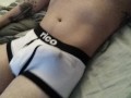 No hands cumming in boxers