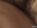 Asian slut tied up and gets threesome fucked hard