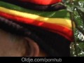 Smokin oldman shoves smooth russian Macy Nata in the woods