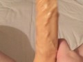 BBW playing withinch dildo dick