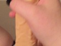 BBW playing withinch dildo dick