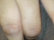 Watch my BBW girlfriend finger her creamy, Wet pussy
