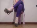 feet fetish, high heels, leggings, nails with nail polish