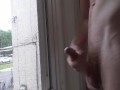 Cumming On A Window - JohnnyIzFine