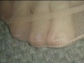 My Horny Nylon Feet at the Ground