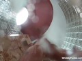 Christy showers off her perfect body