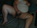 BBW cam show fingering huge BBC strap on toy