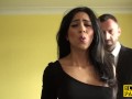 British sub slut roughfucked then cumswallows