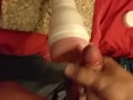 New Fleshlight anal sleeve. Double cumshot creampie.