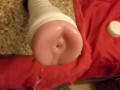 New Fleshlight anal sleeve. Double cumshot creampie.