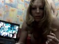 SexWife Marta congratulates the new year - in the process