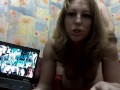 SexWife Marta congratulates the new year - in the process