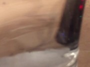 spunkdude72 cumming slowly in a glass of water