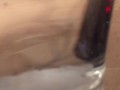 spunkdude72 cumming slowly in a glass of water