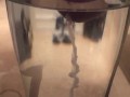 spunkdude72 cumming slowly in a glass of water