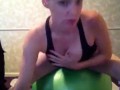 NIcki Skylar- Pussy Pounding the Yoga Ball