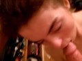 barely legal gf gives nice blowjob and big facial