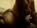 Chocolate sexy Bbw shaking and bouncing ass