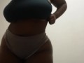 Chocolate sexy Bbw dancing and Clapping ass