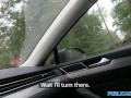 PublicAgent Backseat creampie for a wet pussy