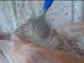Nylonjunge wird Rasiert ** Nachbarschaftshilfe **