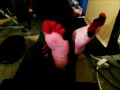 Wrinkling Soles & Pointing Toes! Bare soles Intense Soft wrinkles!