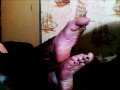 Wrinkling Soles & Pointing Toes! Bare soles Intense Soft wrinkles!