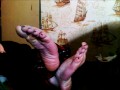 Wrinkling Soles & Pointing Toes! Bare soles Intense Soft wrinkles!