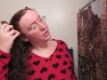 Hair Journal: Combing Long Curly Strawberry Blonde Hair - Week 15 (ASMR)