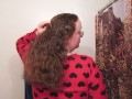 Hair Journal: Combing Long Curly Strawberry Blonde Hair - Week 15 (ASMR)