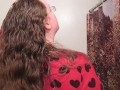 Hair Journal: Combing Long Curly Strawberry Blonde Hair - Week 15 (ASMR)