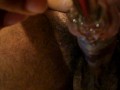 A blurry close up of me fucking my dick hole