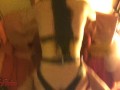 POV Mirror anal orgasms dental gag ass fuck addicted leather harness slut