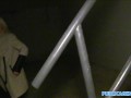 Public Agent Hot blonde fucked on dark public staircase