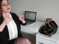 Ashley Alban - Secretary Red Lip Stick Blowjob