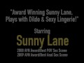 Award Winning Sunny Lane, Plays with Dildo & Sexy Lingerie!