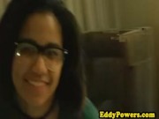 Cocksucking retro nubian teen swallows jizz