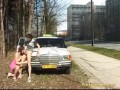 teen gets anal fucked from taxi driver