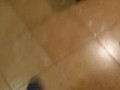 Fuck with a fake vagina homemade on a chair