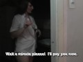 Pizza delivery part two. Cream pie. Cum in pussy. Whore. Slut