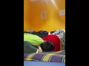 Italian Girl stinky fart in man face pt6