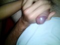 Amateur milf is helping him cum with massaging his balls