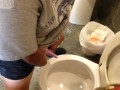Having a blast taking a leak with the go girl penis!