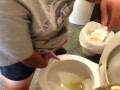 Having a blast taking a leak with the go girl penis!