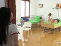 Grandpa at the doctor fucks hot young nurses in old young threesome porn