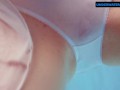 Redhead Diana hot and horny in a white dress